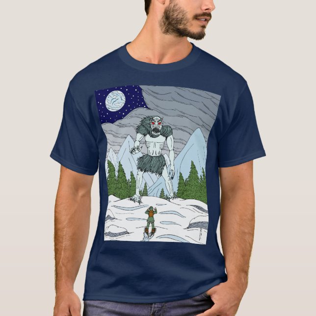 Ithaqua Weird Horror Art T Shirt (Framsida)