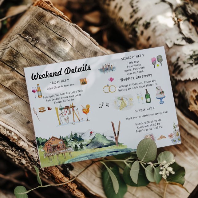 Itinerär Bröllop Karta Inbjudningar (Skapare uppladdad)