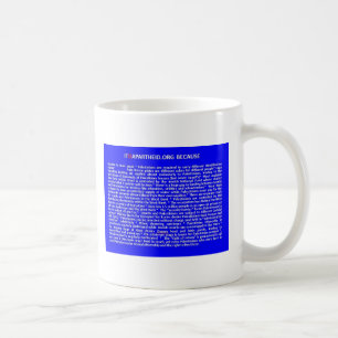 ITISAPARTHEID.ORG DÄRFÖR ATT KAFFEMUGG
