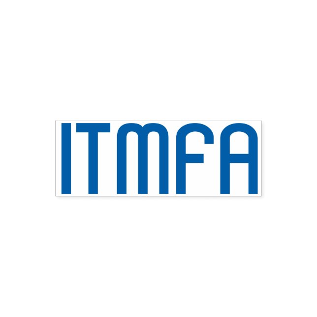 ITMFA (Impeach the..) gummi frimärke Självfärgande Stämpel (Design)
