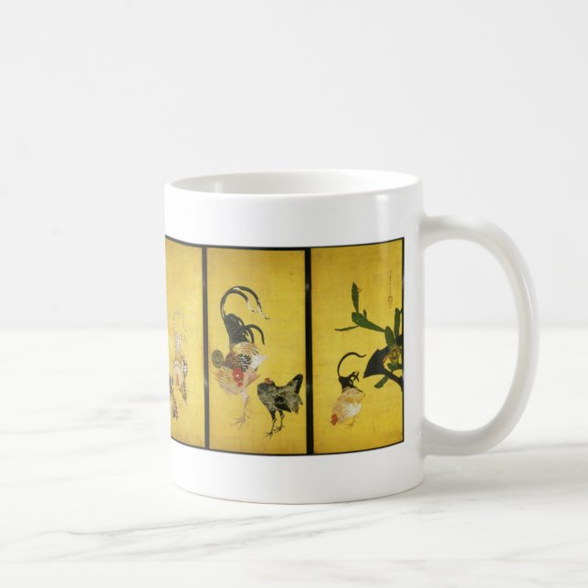 Itoh Jakucyu , 伊藤若冲 Kaffemugg (Höger)