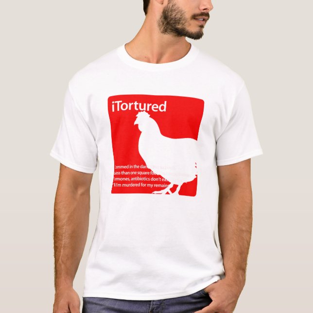 iTortured höna Tee (Framsida)