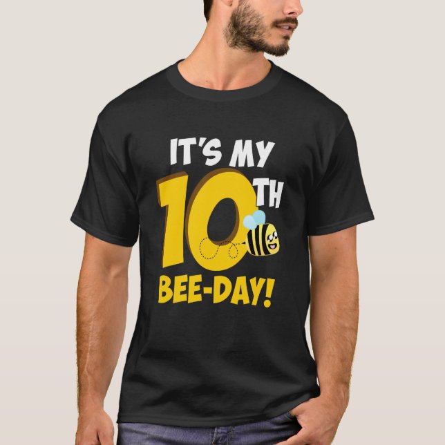 It's 10th Bee Day Honey Beekeeper Apiary Beekeepin T Shirt (Framsida)