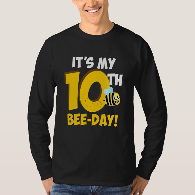 It's 10th Bee Day Honey Beekeeper Apiary Beekeepin T Shirt (Framsida)