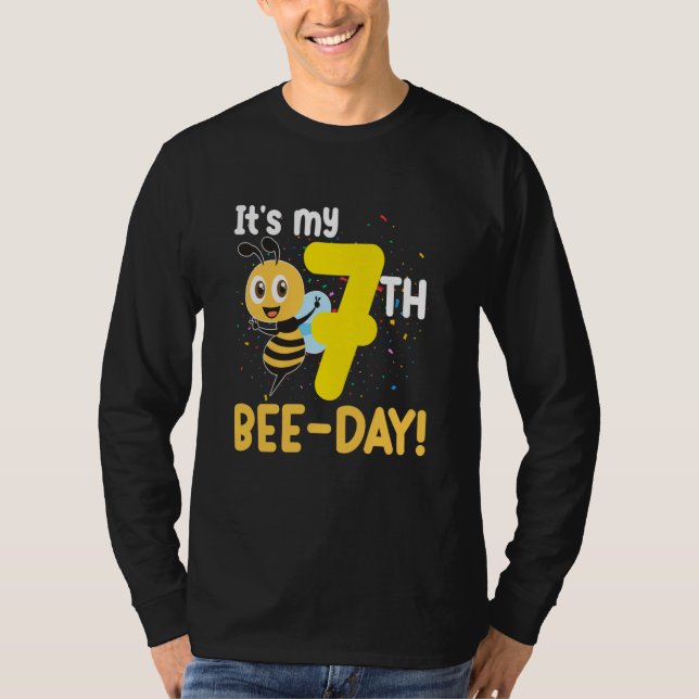 It's 7th Bee Day Honey Beekeeper Apiary Beekeeping T Shirt (Framsida)