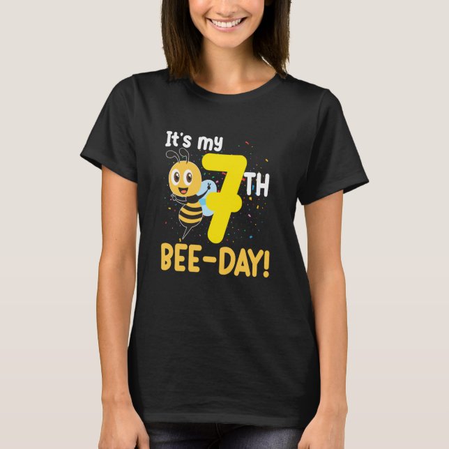It's 7th Bee Day Honey Beekeeper Apiary Beekeeping T Shirt (Framsida)