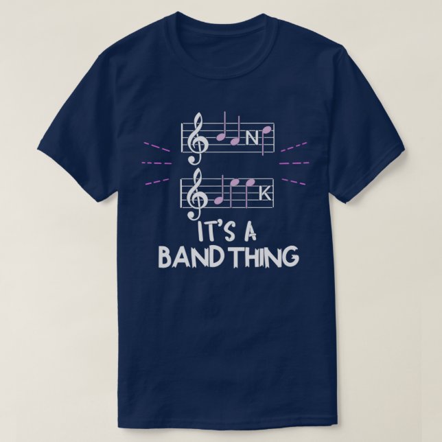 Its A Band Thing Music Geek Musical Group Notes 1  T Shirt (Design framsida)