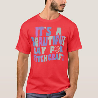 It's A Beautiful Day For Witchcraft Retro Witch Ac T Shirt