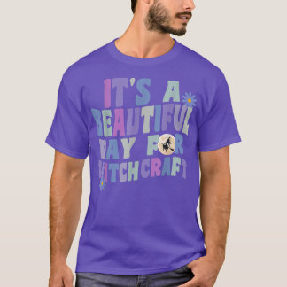 It's A Beautiful Day For Witchcraft Retro Witch Ac T Shirt