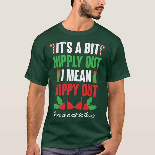 Its A Bit Nipply Out boy T Shirt (Framsida)
