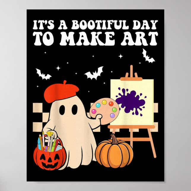It's A Bootiful Day To Make Art Groovy Art Teacher Poster (Framsidan)