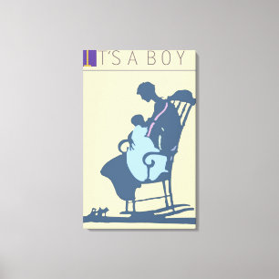 <It's a Boy>av Steve Collier Canvastryck
