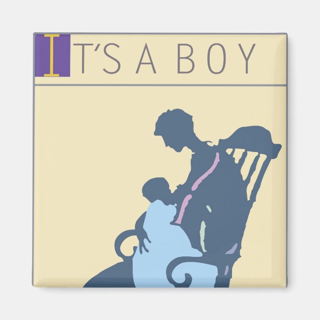 <It's a Boy>av Steve Collier Magnet (Framsidan)