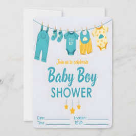 It's a Boy Baby Shower Invitation Inbjudningar