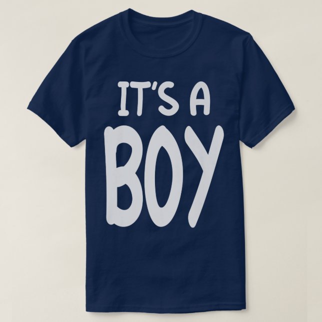 It's A Boy Blue Boy Baby Gender Reveal  T Shirt (Design framsida)