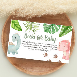 It's a Boy Dinosaur Baby Shower Books for Baby Tilläggskort