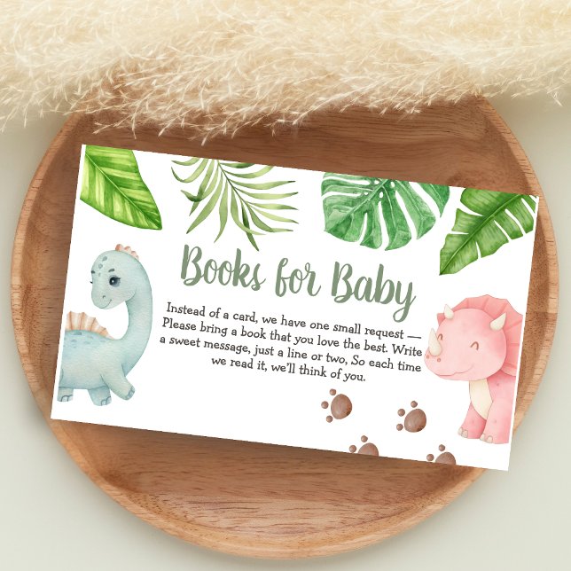 It's a Boy Dinosaur Baby Shower Books for Baby Tilläggskort (Dinosaur Baby Shower Books for Baby)
