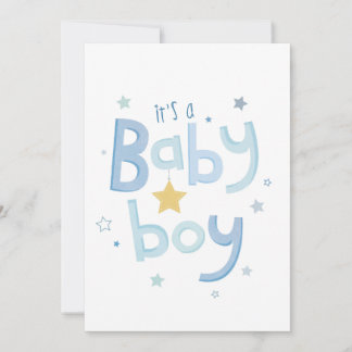 It's a boy, geboortekaart julkort