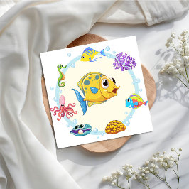It's a Boy Under the Sea Baby Shower Pappersservett