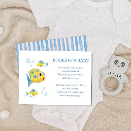 It's a Boy Under the Sea Books for Baby Shower Tilläggskort