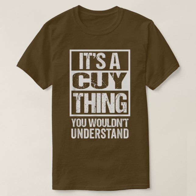 It's A Cuy Thing You Wouldn't Understand Guinea Pi T Shirt (Design framsida)