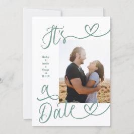 It's A Date Photo Sage Green Wedding Spara Datumet
