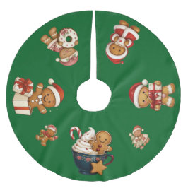 It's a Gingerbread Christmas! Julgransmatta Borstad Polyester