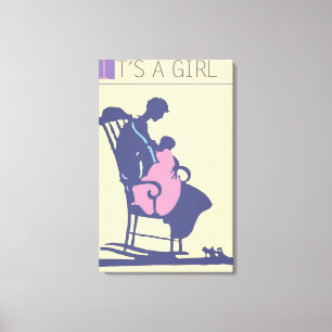 <It's a Girl>av Steve Collier Canvastryck
