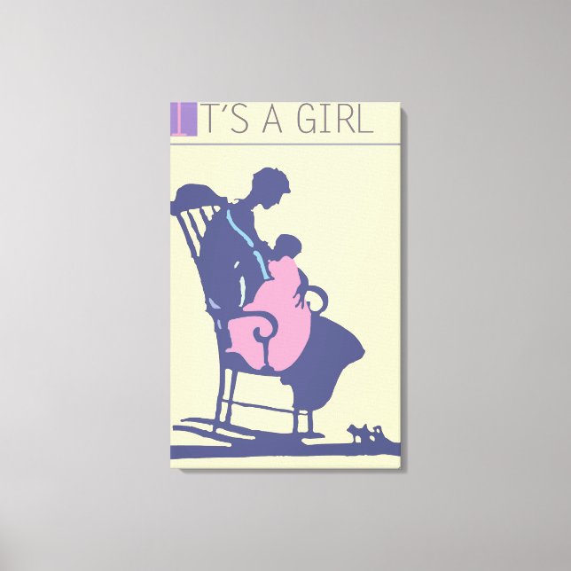<It's a Girl>av Steve Collier Canvastryck (Framsida)