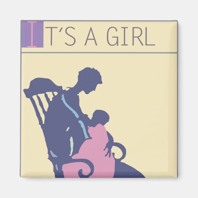 <It's a Girl>av Steve Collier Magnet (Framsidan)