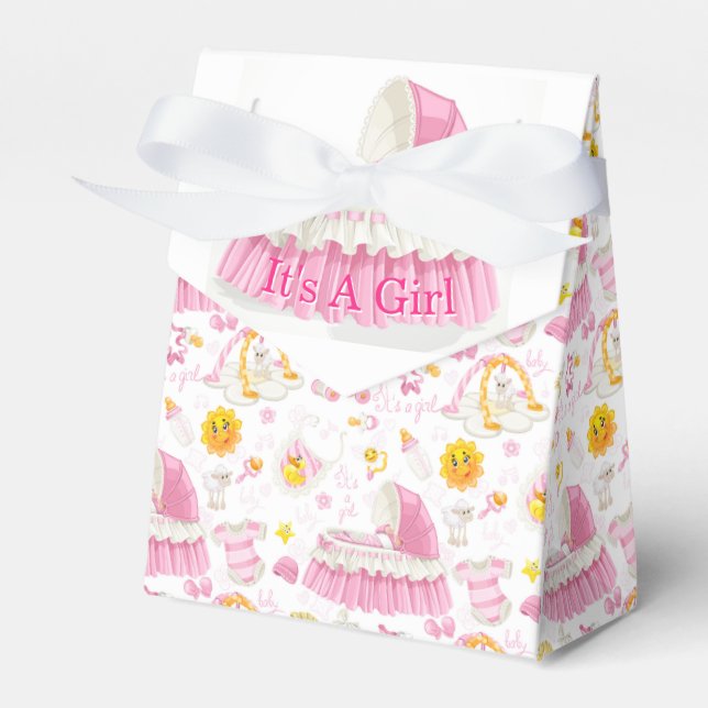 It's A Girl Baby Shower  Presentaskar (Framsidan Sidan)