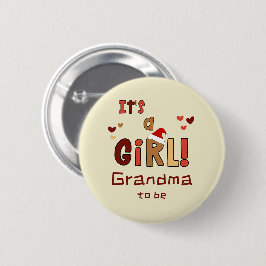 It's a Girl! Christmas Santa Hat Grandma-to-be Knapp