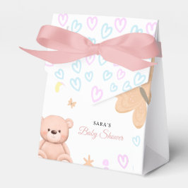 It's a Girl Cute Teddy Bear Baby Shower Cartoon Presentaskar