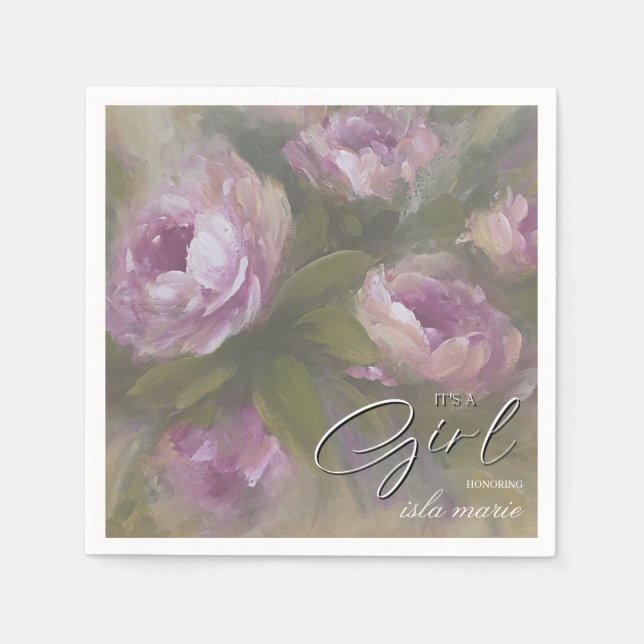 It's A Girl Pappersservett (Framsidan)