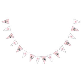 It's a Girl | Pink Baby and Puppy Baby Shower Vimplar