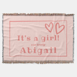 It's a Girl, Pink, New family member Filt