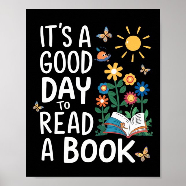It's A Good Day To Read A Book Teacher Reading App Poster (Framsidan)