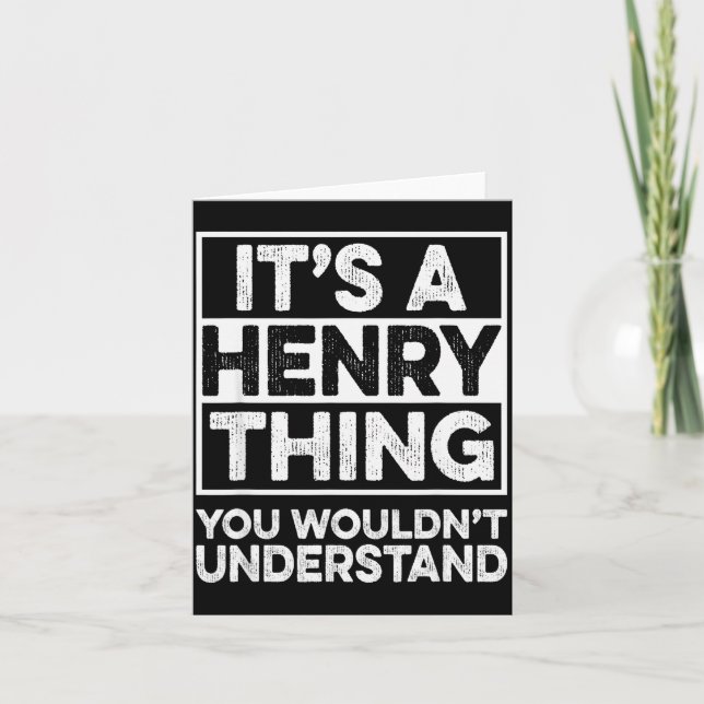 It's A Henry Thing You Wouldn't Understand Henry C Kort (Framsida)