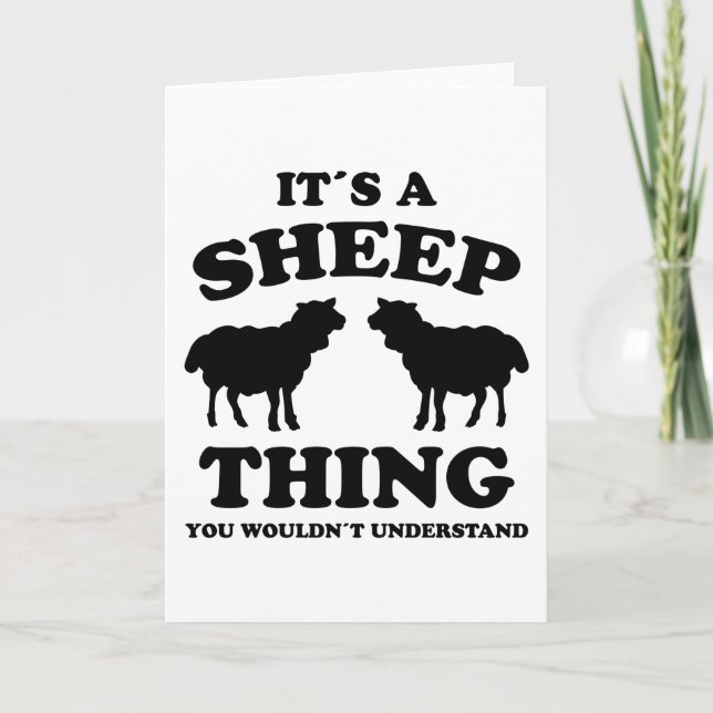Its A Sheep Thing Design Sheeps Lamb Farmer Gift Kort (Framsida)