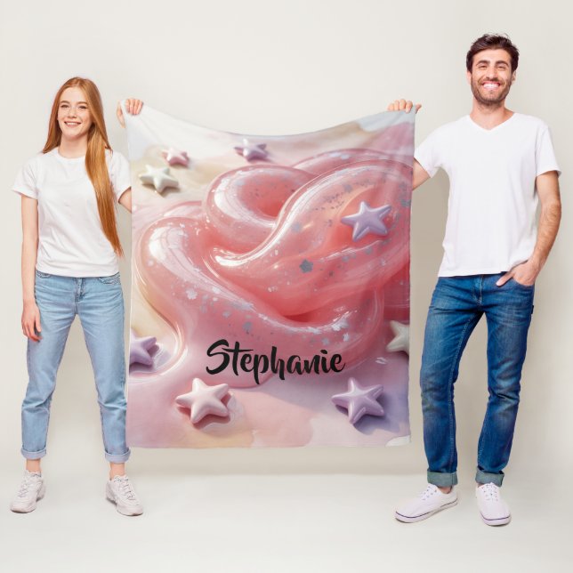 It's a Slime Birthday Party For Girl’s Gift Fleecefilt (På plats)