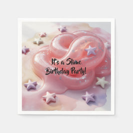 It's a Slime Birthday Party For Girl’s Pappersservett