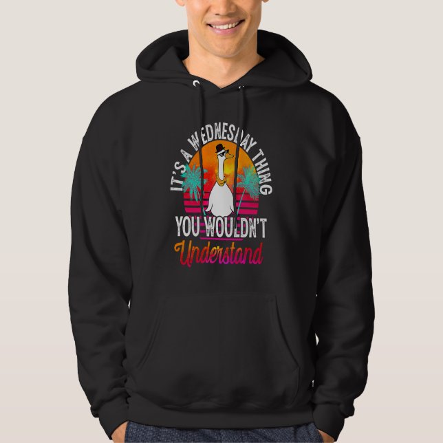 It's A Wednesday Thing You Wouldn't Understand Wed Hoodie (Framsida)
