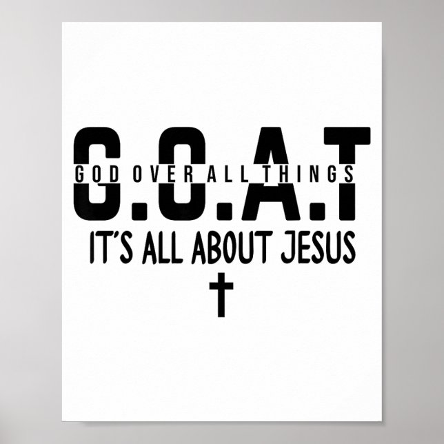 It's All About Jesus Make Heaven Crowded God Over  Poster (Framsidan)