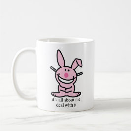 It's all about me deal with it funny bunny Mug Kaffemugg