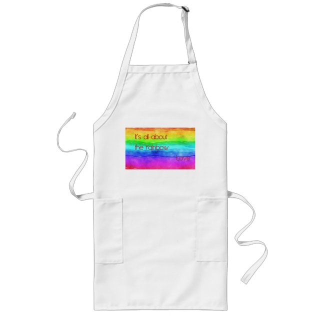 It's All About The Rainbow Love 03 Långt Förkläde (Framsidan)