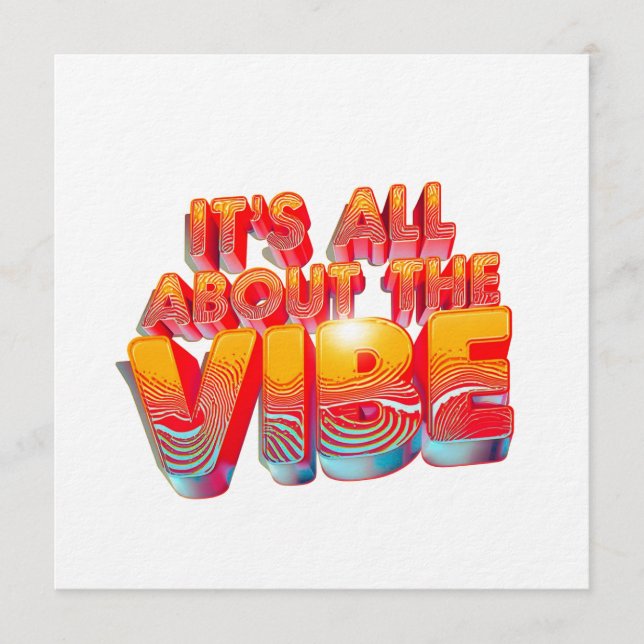 It's All About The Vibe Inbjudningar (Framsida)