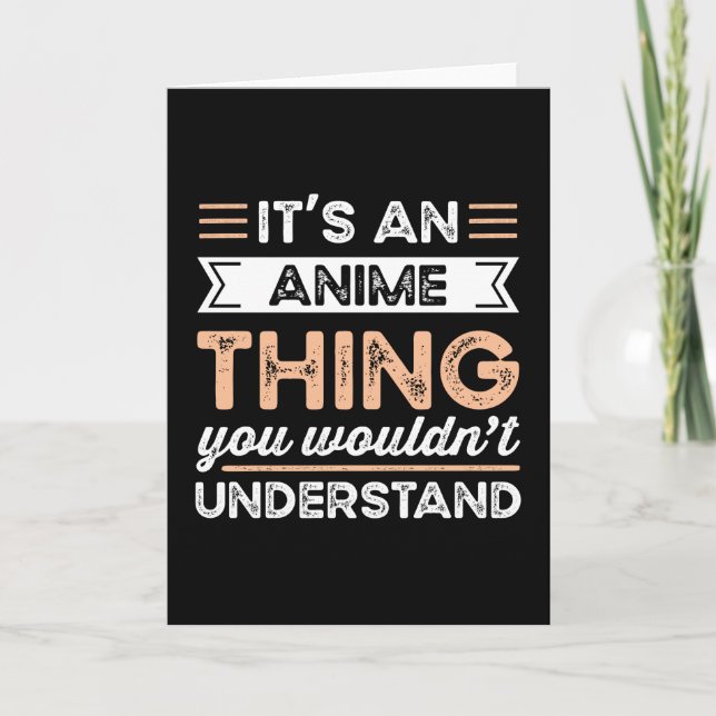 It's an Anime Thing Funny Manga Gift Kort (Framsida)