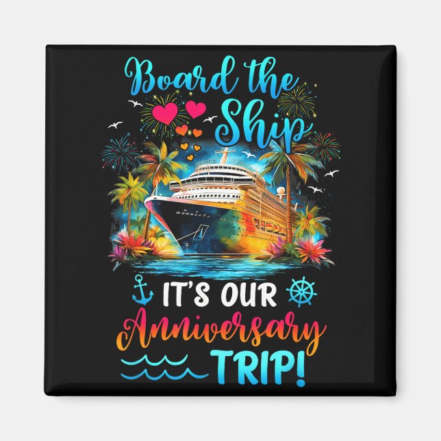 It's Anniversary Trip Couples Matching Magnet (Framsidan)