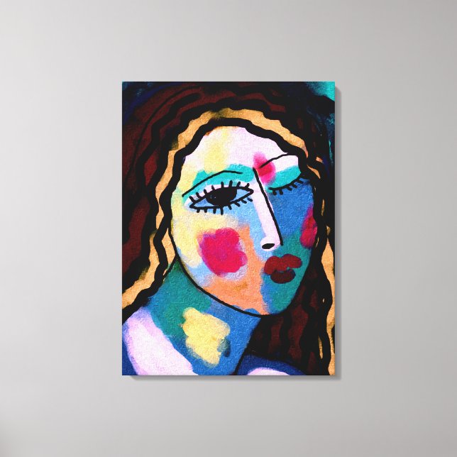 It's Been a Long Day Abstract Digital Painting Canvastryck (Framsida)