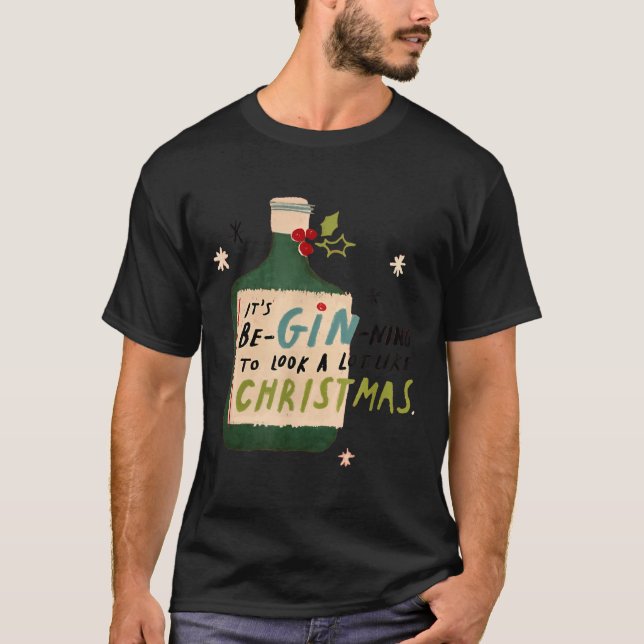 It's Beginning To Look A Lot Like Tails Funny Chri T Shirt (Framsida)